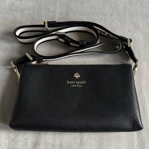 Kate Spade Emma Black Leather Crossbody Bag